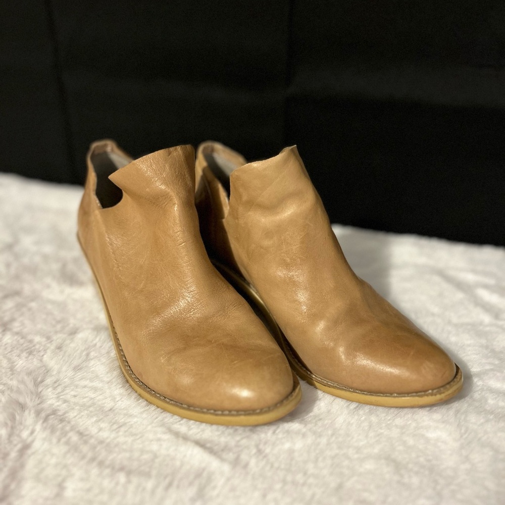 Kelsi Dagger Tan Leather Ankle Boots sz:7